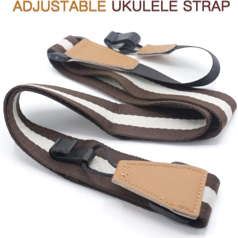 Cheerock Adjustable Ukulele Strap, No-Drill Ukulele Straps Adult Size, Easy to Use with Double J Hooks, Ukulele Accessories - Image 4